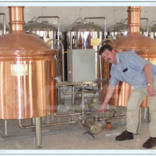 Industrial Fermentation Tank Small Beer Brewery Equipment Red Copper Material thumbnail-1