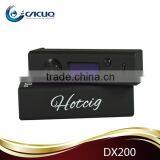 Cacuq Hotcig dx 200 with Evolv DNA200 chip dx 200w box mod 3pcs Li-po 11.1v 900mAh battery/1300mAh/doube 18650 Hotcig DX 200