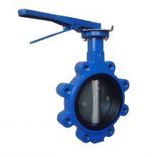 Top Quality Ductile Iron CF8M Disc Lever Operated Wafer Lug Type Butterfly Valve Knife Gate Valve thumbnail-2