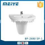 BP-2680 SP-1 Modern Bathroom Design, Quality Wall Hung Pedestal Basin, Bathroom Ceramic Hand Wash Sink Bash Bowl thumbnail-1