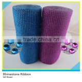 5 Yards 50 Rows Acrylic Rhinestone Banding Ribbon Trim Plastic Diamond Rhinestone Mesh