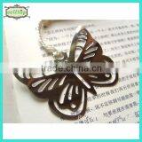 Hot sell butterfly engraved craft metal bookmarks