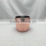 2L Hammered 304 Stainless Steel Bucket, Copper Plated Ice Bucket, Ice Cooler Ice Pail, Beer Bucket thumbnail-3