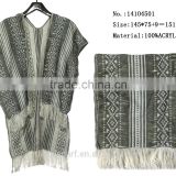 geometrical pattern brand designer scarfs pashmina woman winter shawl