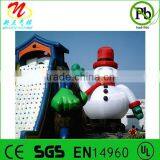 Big Pvc Inflatable Snowman for Christmas Decorations