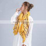 New Design Maxi Long Soft Viscose Embroidery Women Muslim Scarf thumbnail-2