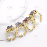 2016 Latest Gold Ring Designs, Natual Stone Gold Rings thumbnail-3