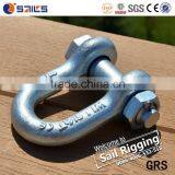 US Standard G2150 Bolt Type Electric Galvanized Steel Drop Forged D Shackle Quality Choice thumbnail-2