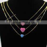 JL Hign Quality Heart Opals Necklace For Wedding Dresses in Valentine's Day thumbnail-6