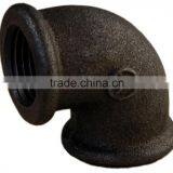Black Malleable Cast Iron Pipe Fittings 90degree Beaded Pipe Fitting Elbow thumbnail-3