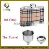 Hot Novelty Stainless Steel Hip Flasks With Cap and Filter Promotional Gift Set