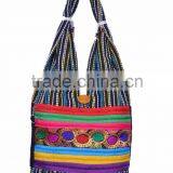 Cotton Fabric Cultural Shoulder Bag thumbnail-1