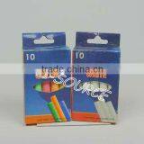 10pc Dustless Color &white Chalk