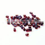 Oval Amethyst Color Silver Foiling Fancy Stone Crystal Glass Beads Shiny Silver Glass Beads thumbnail-1