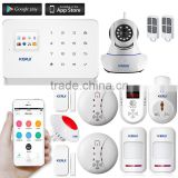 New KERUI G18 with gas detector and HD wireless camera wifi gsm gprs home security alarm system