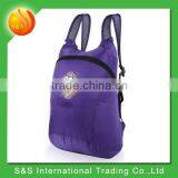 Bright Color Lightweight Promotional Cheap Cute Foldable Backpack thumbnail-5