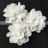 Handmade Decorative Off White Fabric Flower For Wedding,Generous Chiffon Flower For Wedding Dresses thumbnail-1