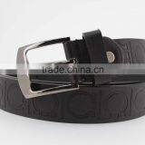 1 INCH Men's Fashion Black PU Leather Belt Casual Waist Belt for Jeans thumbnail-4