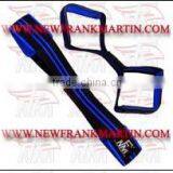 Black & Blue Durable Power Weightlifting Straps Made of High Quality 100% Cotton Material thumbnail-1