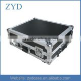 Aluminium black protective trolley case tools exhibition box with wheels, ZYD-MR752