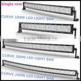 Curved Single Row Led Light Bar 20 30 40 50 Inch,100w 140w 200w 240w c Ree Led Curved Light Bar for Trucks Quality Choice thumbnail-1