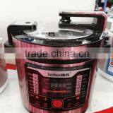 2016 Chinese Round Purple Stainless Steel Housing Digital 6L Electric Quick Rice Pressure Cooker 8-in-1 Multi Food Cookers thumbnail-3