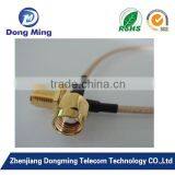 SMA Male Crimp Right Angle to IPEX Coaxial Connector Adapter for RG178