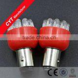 Car Bulb 1W DC12V BA15D 12 x 2 LED Red Car Lights Motorcycle Indicator Light/Brake Light/Tail Light thumbnail-1
