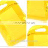 New Yellow Promotional Clear PVC Cosmetic Packing Bag thumbnail-2