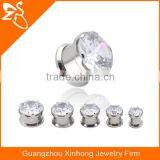TP01055 Surgical Steel Artificial Zircon Ear Tunnel Fine Jewelry thumbnail-5