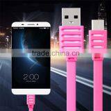 2016 Colorful Noodle Flat Line Speed Charging Type-C to USB 2.0 Data Cable Quality Choice thumbnail-1