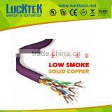 Purple LSZH Cat.5e UTP Solid Cable Pure Copper 24AWG 1000FT