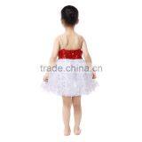 Beautiful Girl Dance Dress Wholesale Summer Child Kid Dress Red and White Baby Girl Summer Dres thumbnail-5