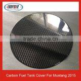For Ford Mustang 2015UP Carbon Fiber Fuel Tank Cover Gas Cover thumbnail-2
