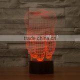 3D Optical Night Light Tooth 7 RGB Light Colors 10 LEDs AA Battery or DC 5V Mixed Lot thumbnail-6