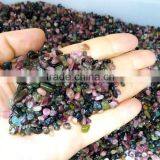 wholesale Natural crystal Tourmaline gravel crushed tumbled stone for home decor