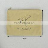 Small Zipper Cotton Canvas Tote Shopping Bags thumbnail-3