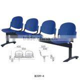 Popular Used Seating Room Furniture Barber Shop Waiting Chairs Plastic Chair for Sale B209-4 thumbnail-1