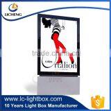 Customized size lockable led outdoor light box with aluminum edge lit