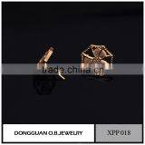 Fashion Luckly Four Leaf Clover Earrings With Colorful Crystal Earrings for Grils thumbnail-5