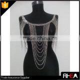 Silver Color Bib Tassel Body Chain thumbnail-1