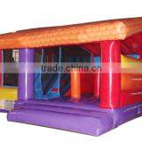 4 in 1 Kids Inflatable House Bouncy Combo,Commercial Grade PVC Tarpaulin Combo Jumpers Rentals