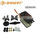 K-power MM0600 DC Motor Aluminium Case Analog Waterproof Servo