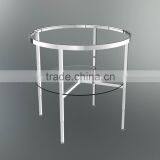 2 Tier Glass Promotion Table