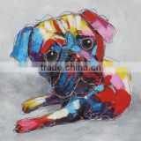 Wholesale Promotional Hot sell modern canvas small dog oil painting