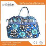 2016 Hot Bright Super Insulated Fabric 100% Cotton Quilted Women's Luggage Bag thumbnail-2