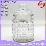 Antique Glass Storage Jar for Spice With Glass Lid in Different Shape and Surface Treatment thumbnail-5