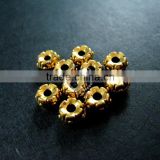 5mm vintage antiqued gold flower alloy beads spacer,stopper DIY beading supplies 3996012