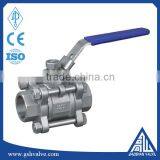Stainless Steel 304/316L 3pc Inter Thread Ball Valve thumbnail-4