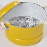 Soild Yellow Color Cookwear Set 24/26/28CM Enamel Steamer Pot thumbnail-3